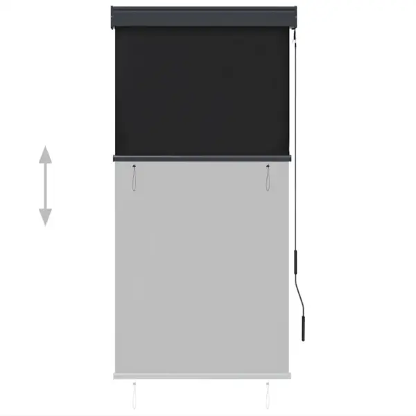 Käsivändaga väliruloo rõdule ja terrassile, antratsiithall, 80 x 250 cm – 3