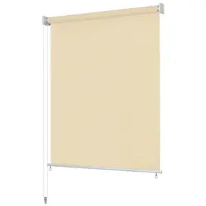 Väliruloo terrassile ja rõdule, HDPE, 220 x 230 cm, kreemjasvalge