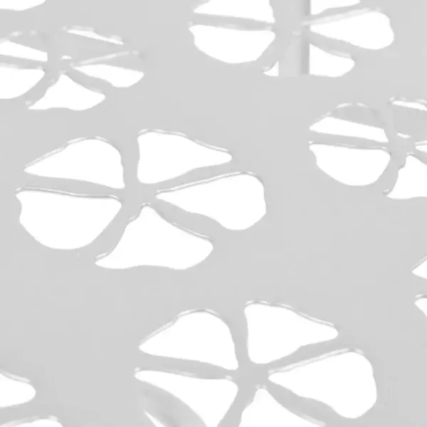 Poolringikujuline lisalaud vanaaegses stiilis, hõbedane metall, 72 x 36 x 74 cm – 5