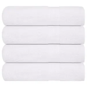 Vannirätikute komplekt FROGN, 4 tk, valge, 100 x 150 cm, 360 g/m²