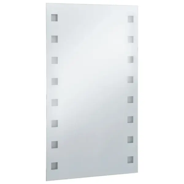 Vannitoa LED-seinapeegel mattide ruutudega, hõbedane, 60 x 100 cm – 3