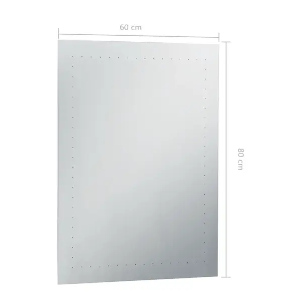 Vannitoa LED-seinapeegel kahe külgvalgustusega, hõbedane, 60 x 80 cm – 7