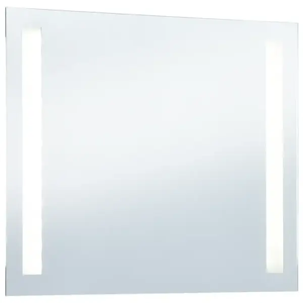 Vannitoa LED-seinapeegel mattide ribavalgustitega, hõbedane, 80 x 60 cm – 4