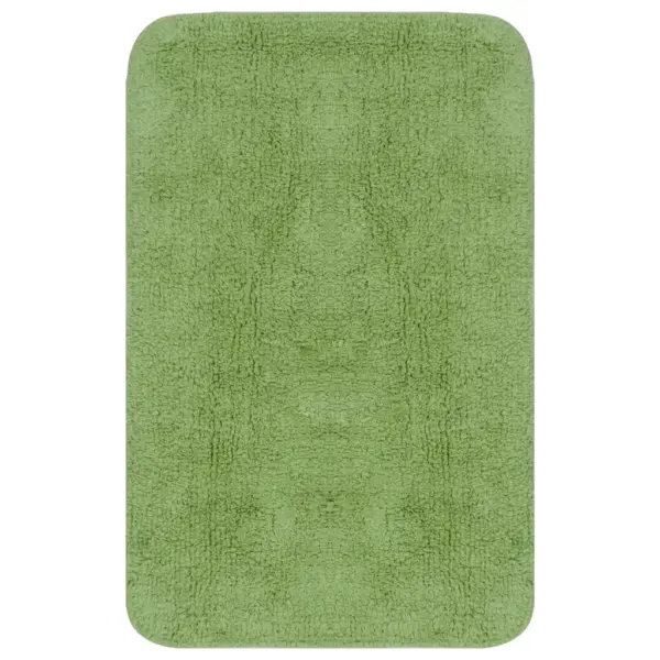 2-osaline vannitoamattide komplekt, 100% puuvill, libisemiskindla tagaküljega, roheline – 2