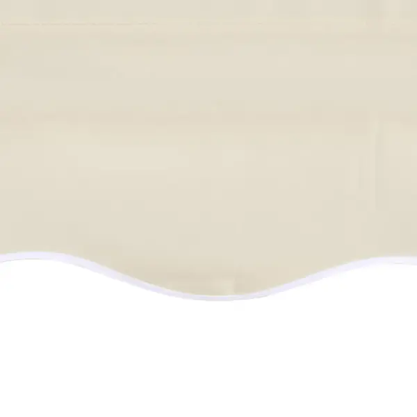 Varikatuse asenduskangas terrassile, kreemjasvalge, PU-kattega polüester, sobib 4,5 x 3 m raamile – 4