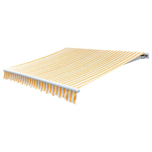 Varikatuse asenduskangas oranž-valge, 4,5 x 3 m raamile – 2