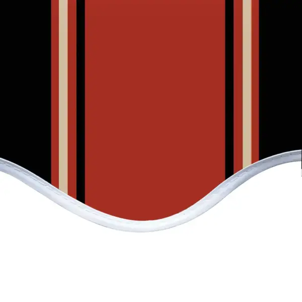 Varikatuse kangas 4,5 x 3 m, oranži-pruuni triibuline, PU-kattega polüester – 5