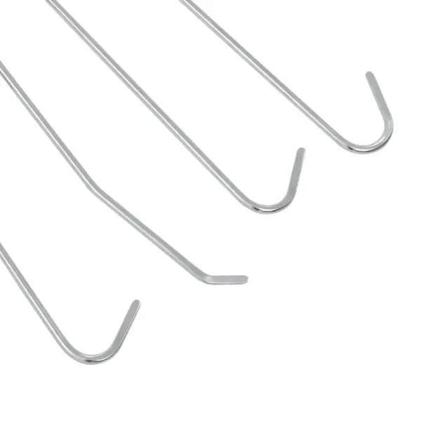 Värvivaba mõlkide eemaldamise konksude komplekt, 4 tk, 360° pööratavad, hõbedane – 4