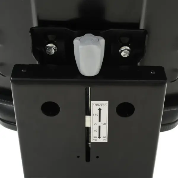 Vedrustusega traktoriiste, must PVC-polster, reguleeritav – 5