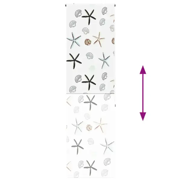 Veekindel duširuloo meremustriga, PEVA, 70 x 240 cm, kanga laius 66 cm – 5