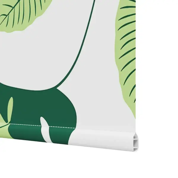 Veekindel duširuloo roheliste lehtedega, PEVA, 80 x 240 cm, kanga laius 76 cm – 12