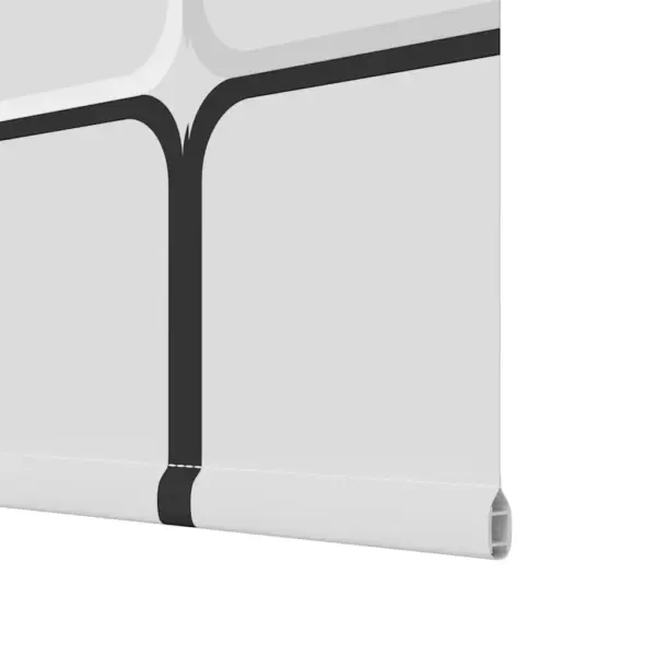 Veekindel duširuloo ruudumustriga, PEVA, alumiiniumsiiniga, 110 x 240 cm – 12