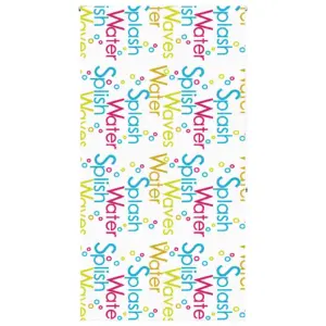 Veekindel duširuloo Splash mustriga, rulookardin 120 x 240 cm, PEVA, alumiiniumsiiniga