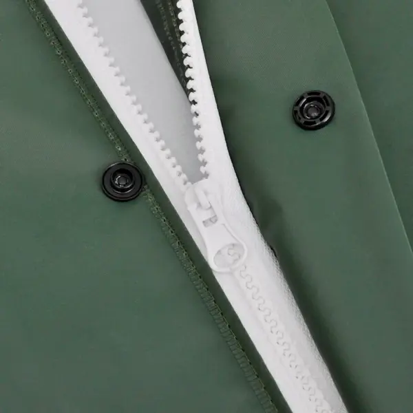 Veekindel kaheosaline kapuutsiga vihmaülikond jaki ja tunkedega, roheline, XXL – 7