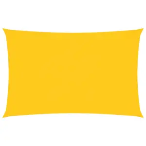 Veekindel UV-kaitsega päikesepuri, kollane ristkülik, 2 x 5 m, PU-kattega oxford-kangas
