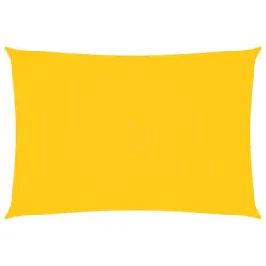 Veekindel ristkülikukujuline päikesepuri, kollane oxford-kangas, 3 x 5 m