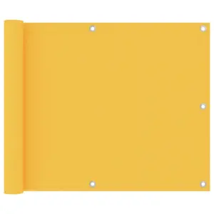 Veekindel rõdukate UV-kaitsega, kollane, 75 x 500 cm, PU-kattega oxford-kangas