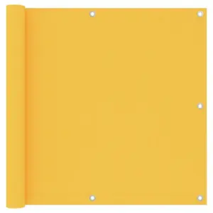 Veekindel rõdusirm privaatsuse tagamiseks, kollane, 90 x 300 cm, oxford-kangas