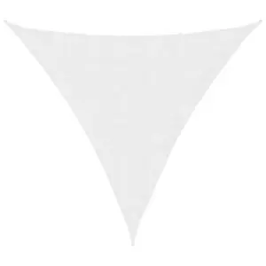 Veekindel kolmnurkne päikesepuri UV-kaitsega, 6 x 6 x 6 m, valge, oxford-kangas