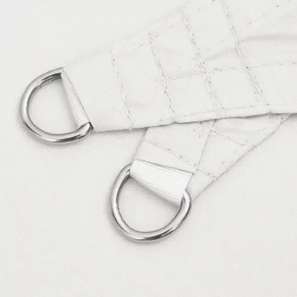 Veekindel kolmnurkne päikesepuri UV-kaitsega, 6 x 6 x 6 m, valge, oxford-kangas – 5