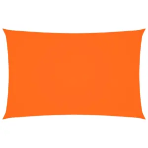 Veekindel ristkülikukujuline päikesepuri, oranž, 4 x 7 m, PU-kattega oxford-kangas