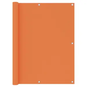 Veekindel rõdusirm privaatsuseks, oranž, 120 x 500 cm, PU-kattega oxford-kangas