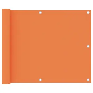 Veekindel rõdusirm UV-kaitsega, oranž, 75 x 400 cm, PU-kattega oxford-kangas