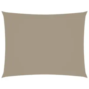 Veekindel oxford-kangast päikesepuri, ristkülik, 2,5 x 3,5 m, pruunikashall