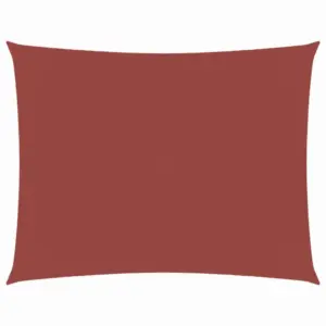 Veekindel oxford-kangast päikesepuri, ristkülik, 2,5 x 4 m, terrakota