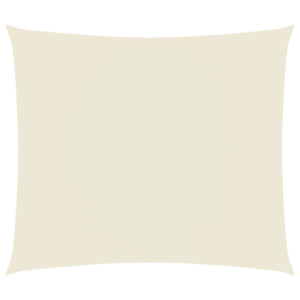 Veekindel UV-kaitsega oxford-kangast päikesepuri, ristkülik, kreemjasvalge, 2 x 2,5 m