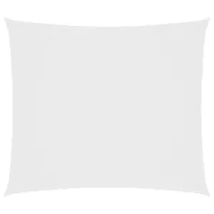 Veekindel ristkülikukujuline päikesepuri PU-kattega valgest oxford-kangast, 2 x 2,5 m