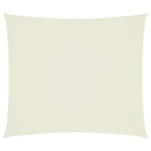 Veekindel ristkülikukujuline päikesepuri oxford-kangast, kreemjasvalge, 2,5 x 3 m