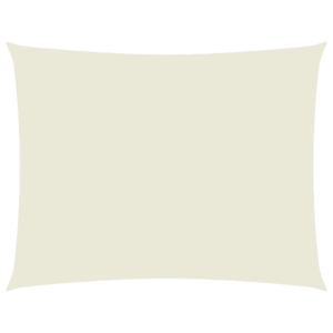 Veekindel oxford-kangast päikesepuri, ristkülik, 2,5 x 4 m, kreemjasvalge