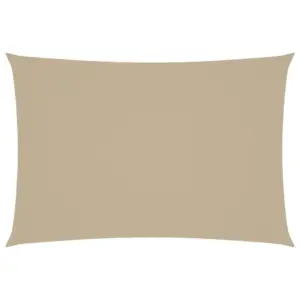 Veekindel ristkülikukujuline päikesepuri, oxford-kangas, 3 x 5 m, beež