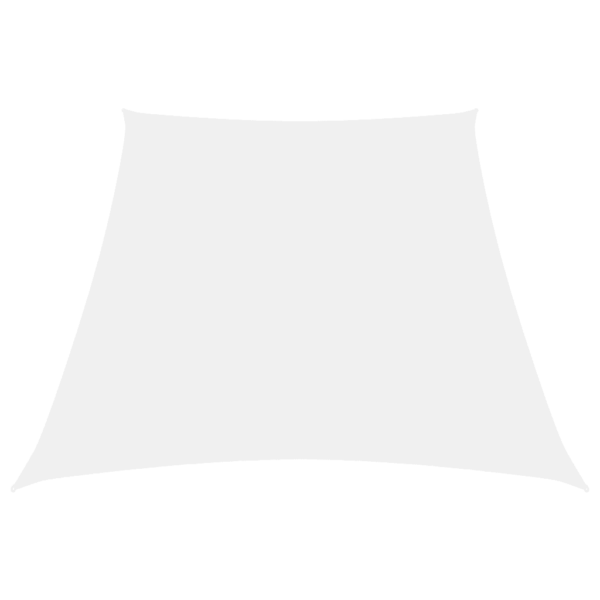 Veekindel oxford-kangast päikesepuri UV-kaitsega, trapets, 3/5 x 4 m, valge – 2
