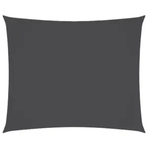 Veekindel ristkülikukujuline päikesepuri oxford-kangast, 5 x 6 m, antratsiithall