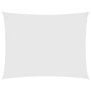 Veekindel ristkülikukujuline päikesepuri UV-kaitsega, valge oxford-kangas, 5 x 6 m