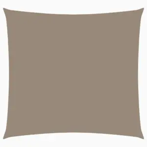 Veekindel ruudukujuline päikesepuri, oxford-kangas, 6 x 6 m, pruunikashall