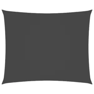 Ristkülikukujuline veekindel päikesepuri oxford-kangast, 6 x 7 m, antratsiithall