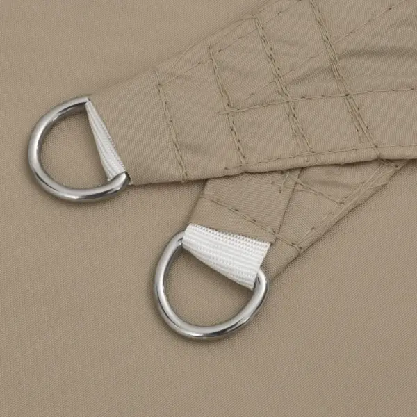 Veekindel ristkülikukujuline päikesepuri oxford-kangast, 6 x 8 m, pruunikashall – 6