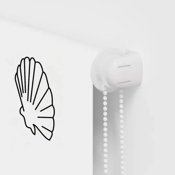 Veekindel duširuloo meremustriga, 90 x 240 cm, kanga laius 86 cm, PEVA – 11