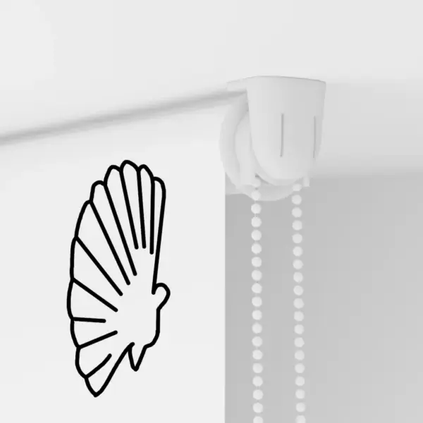 Veekindel duširuloo meremustriga, 90 x 240 cm, kanga laius 86 cm, PEVA – 10