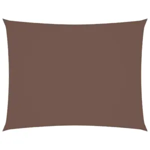 Veekindel ristkülikukujuline päikesepuri UV-kaitsega, 4 x 6 m, pruun, oxford-kangast