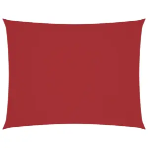 Veekindel UV-kaitsega päikesepuri aiale ja terrassile, punane oxford-kangas, ristkülik 3 x 4,5 m