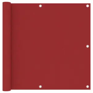 Veekindel UV-kaitsega rõdusirm, punane, 90 x 300 cm, PU-kattega oxford-kangas