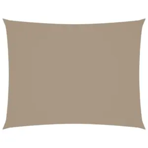 Veekindel UV-kaitsega ristkülikukujuline päikesepuri, pruunikashall, oxford-kangas, 2 x 3 m