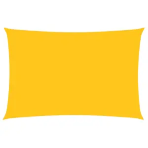Veekindel ristkülikukujuline päikesepuri oxford-kangast, 2 x 4 m, kollane