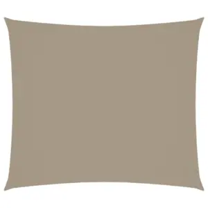 Veekindel ristkülikukujuline päikesepuri oxford-kangast, pruunikashall, 2,5 x 3 m