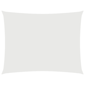 Veekindel ristkülikukujuline päikesepuri, valge oxford-kangas, 3 x 5 m