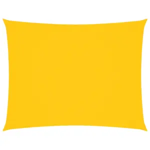 Veekindel UV-kaitsega ristkülikukujuline päikesepuri, kollane, 6 x 8 m, PU-kattega oxford-kangas